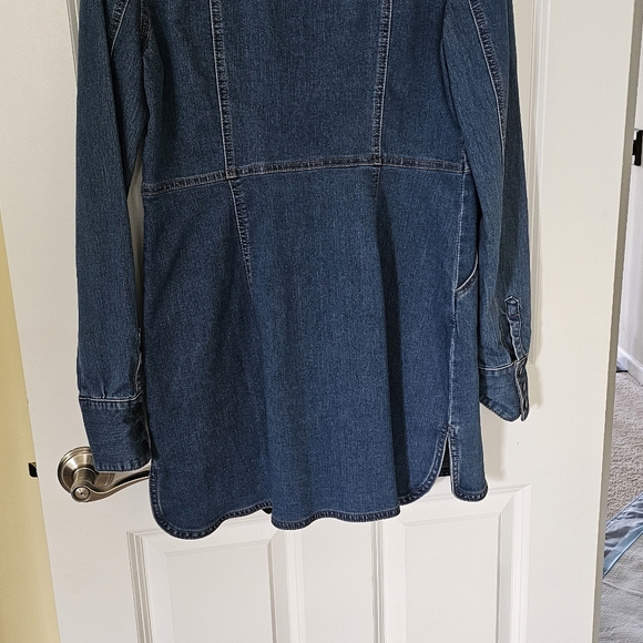 Free People Denim Mini Dress - Blue - Picture 2 of 3